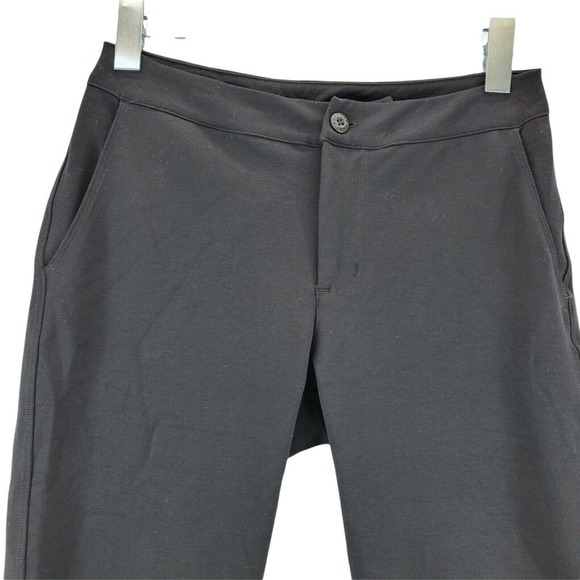 American Giant Ponte Knit Cropped Straight Leg Pants Black Size 4 - Picture 2 of 8